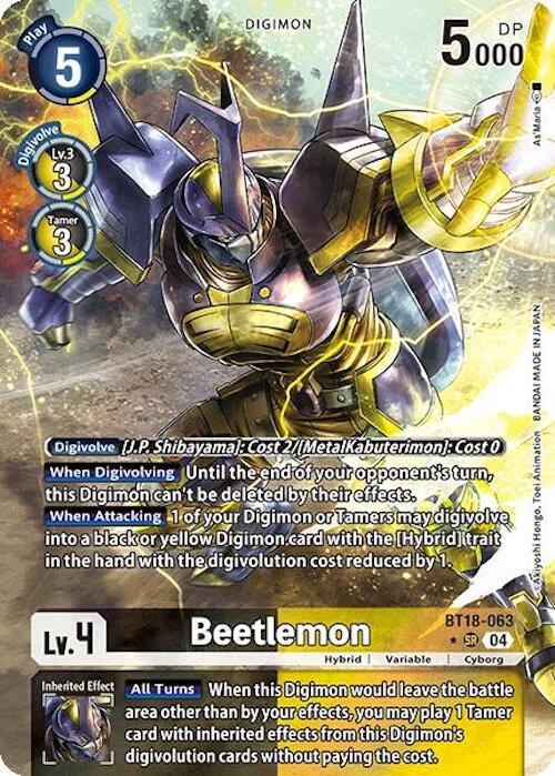 Beetlemon (Alternate Art) (BT18-063 SR) (BT18-19)