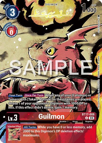 Guilmon (Signed) (BT17-008 U) (BT18-19)