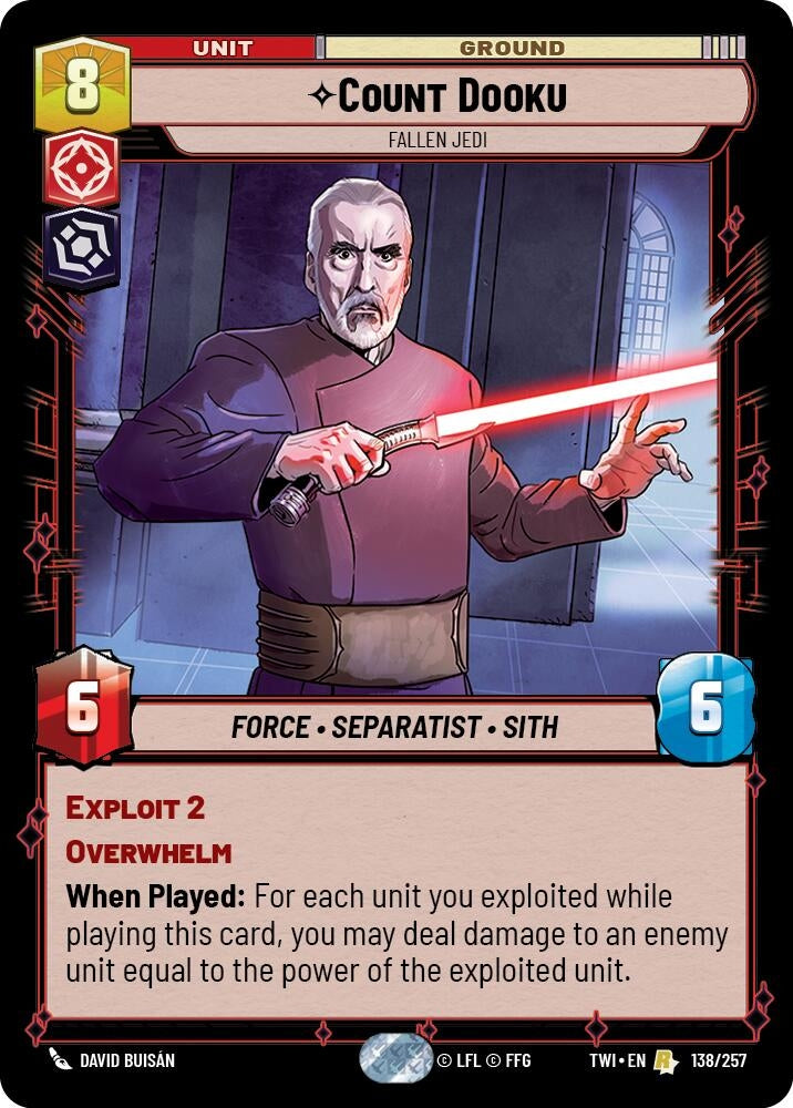 Count Dooku - Fallen Jedi (138/257) (TWI)