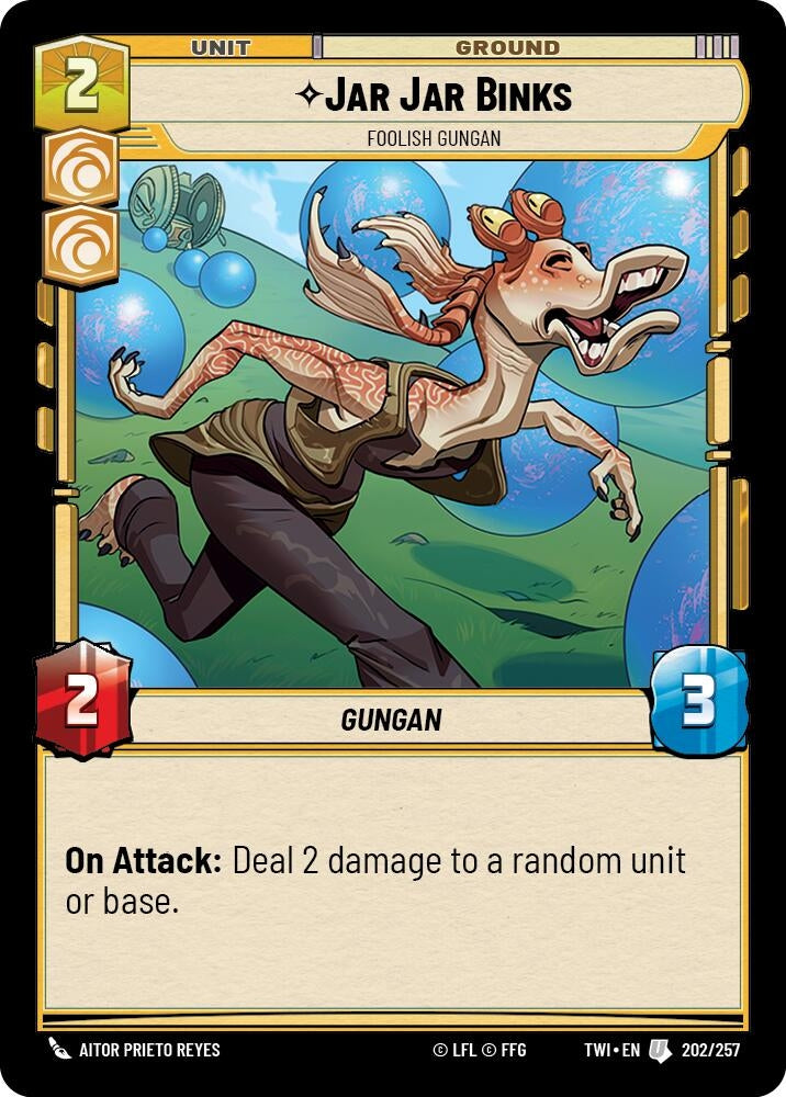 Jar Jar Binks - Foolish Gungan (202/257) (TWI)