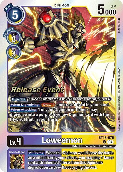 Loweemon (BT18-076 R) (BT18-19_PR)