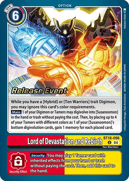 Lord of Devastation and Rebirth (BT18-096 U) (BT18-19_PR)