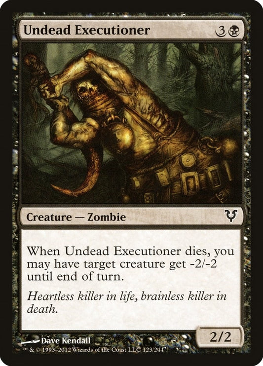 Image for Undead Executioner (123) (AVR) - Magic: The Gathering