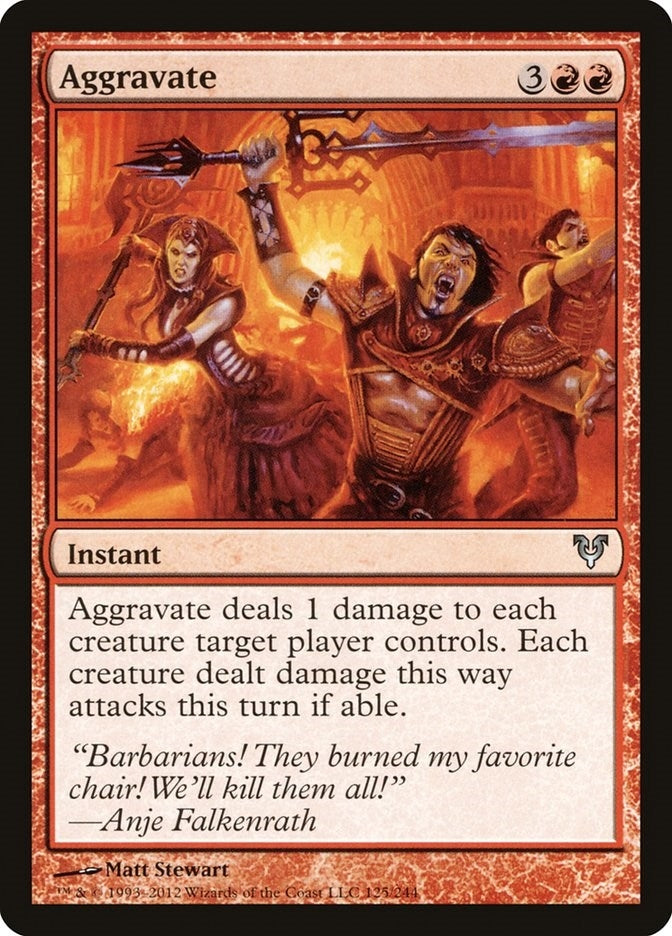 Image for Aggravate (125) (AVR) - Magic: The Gathering