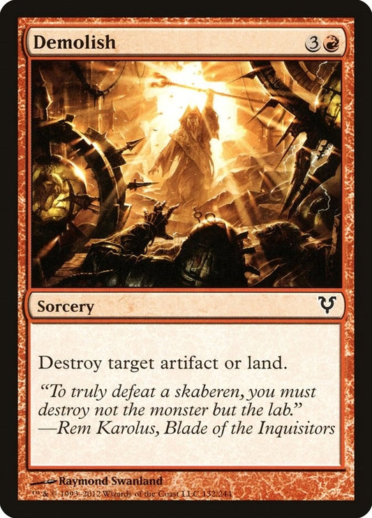 Image for Demolish (132) (AVR) - Magic: The Gathering