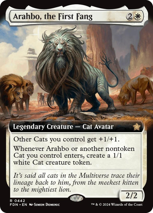 Image for Arahbo, the First Fang (Extended Art) (442) (FDN) - Magic: The Gathering