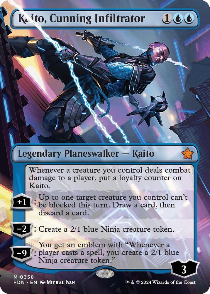 Kaito, Cunning Infiltrator (Borderless) (358) (FDN)