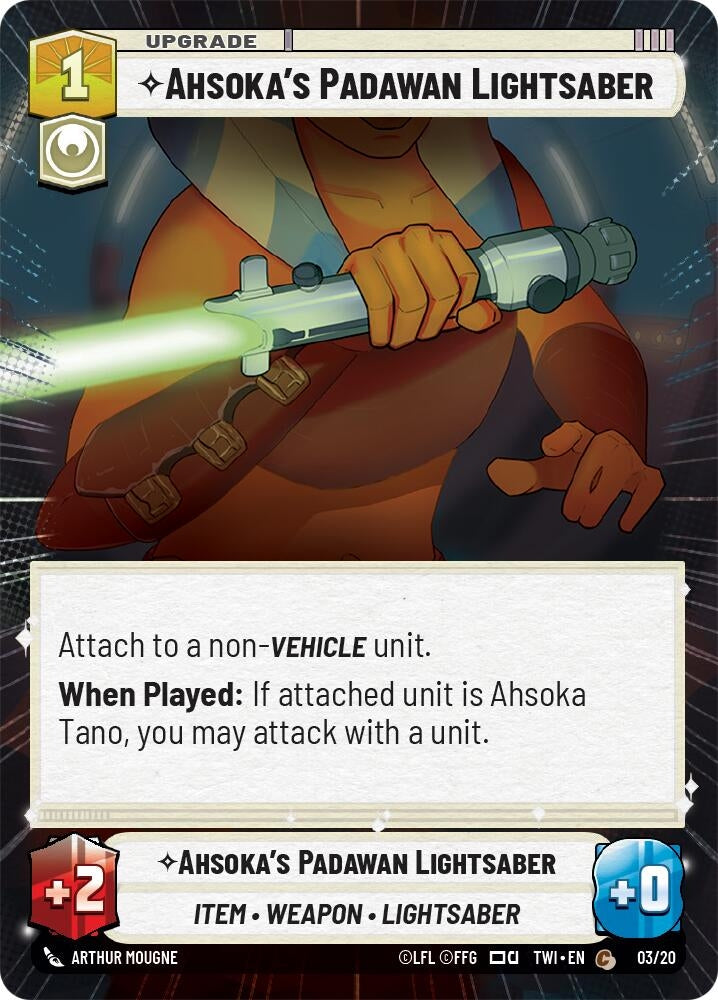 Ahsoka's Padawan Lightsaber (Hyperspace) (03/20) (TWI-WPP)