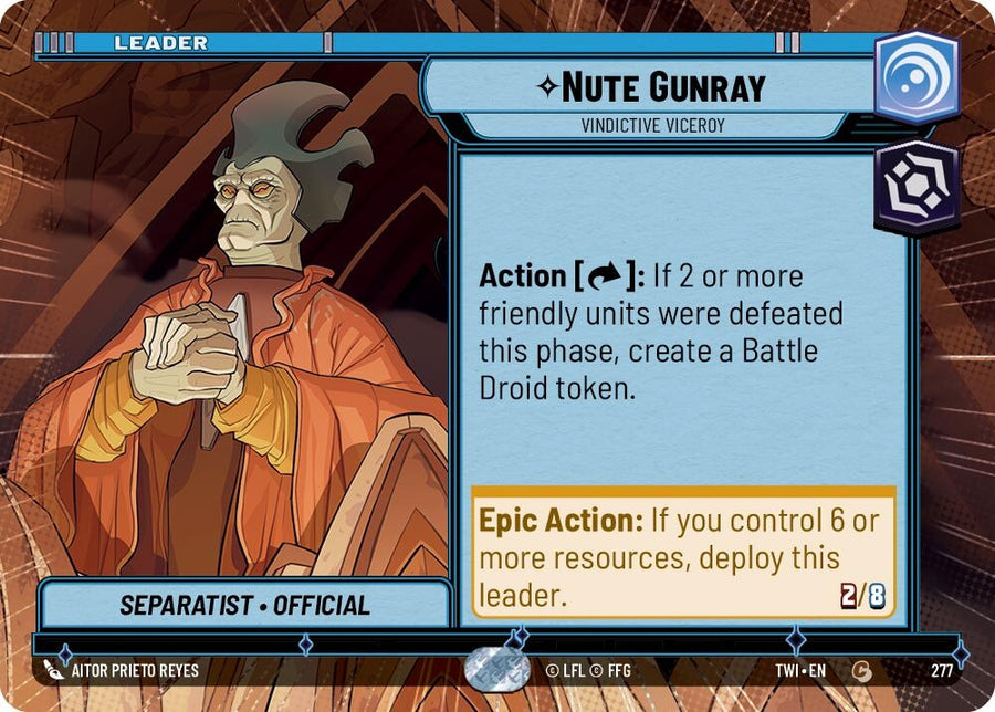 Nute Gunray - Vindictive Viceroy (Hyperspace) (277) (TWI)