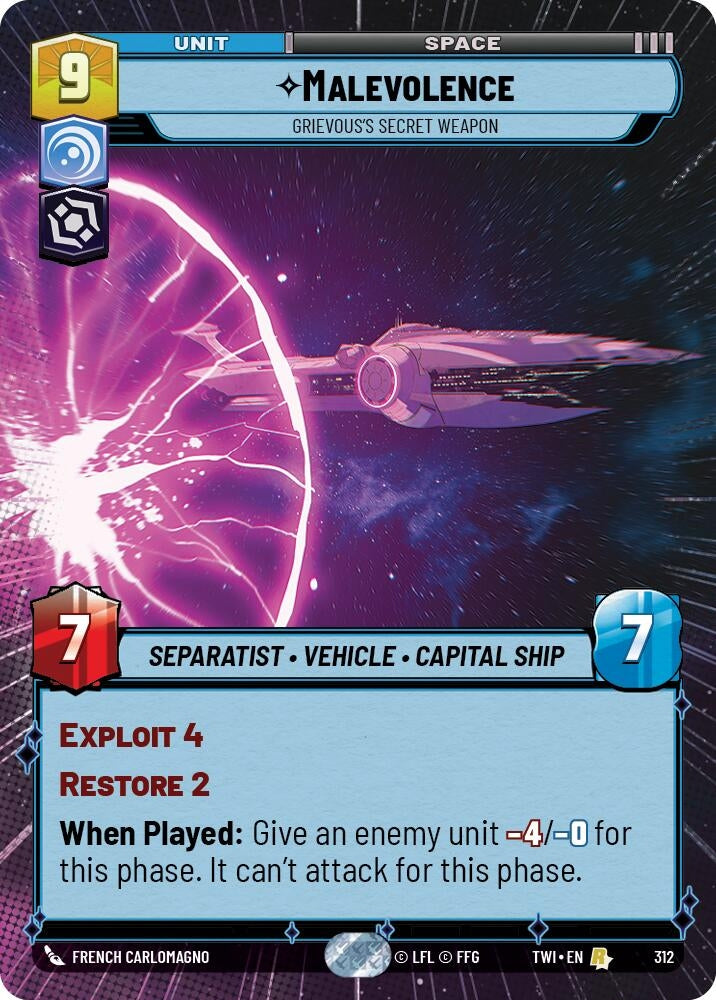 Malevolence - Grievous's Secret Weapon (Hyperspace) (312) (TWI)