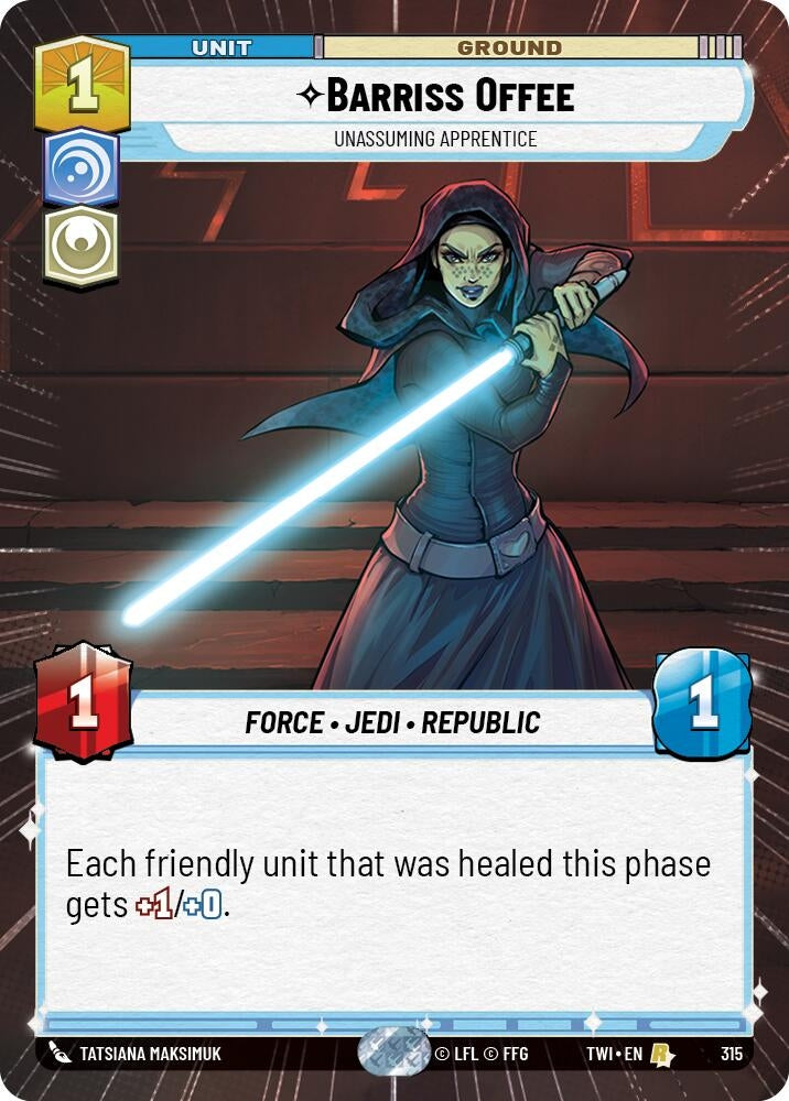 Barriss Offee - Unassuming Apprentice (Hyperspace) (315) (TWI)