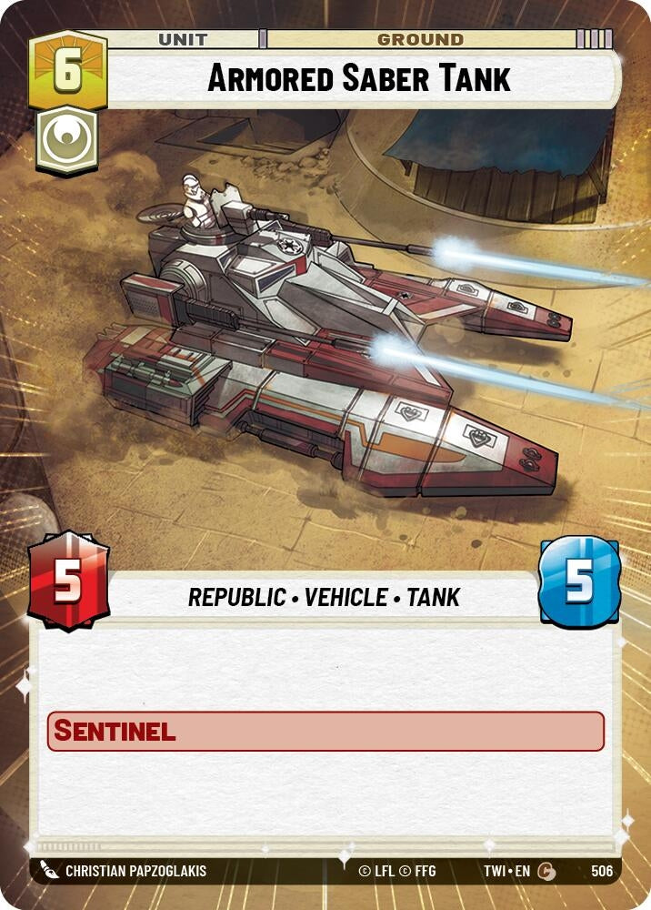 Armored Saber Tank (Hyperspace) (506) (TWI)