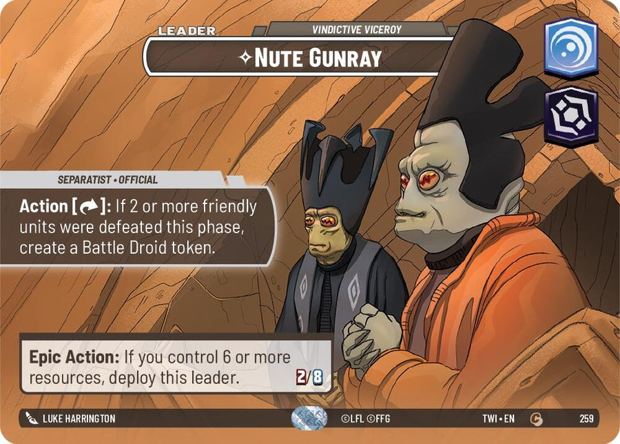 Nute Gunray - Vindictive Viceroy (Showcase) (259) (TWI)