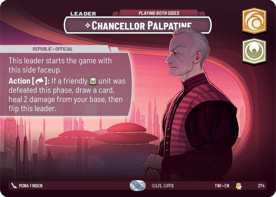 Chancellor Palpatine - Playing Both Sides (Showcase) (274) (TWI)