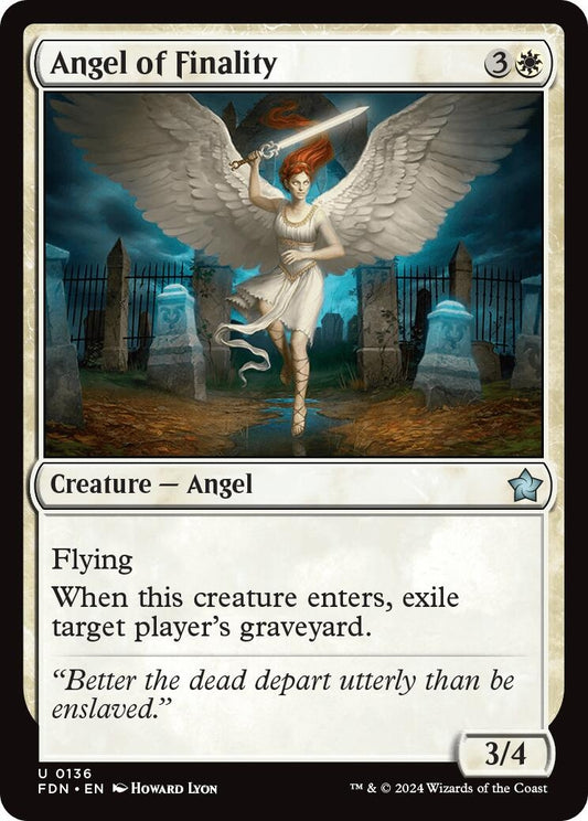 Image for Angel of Finality (136) (FDN) - Magic: The Gathering