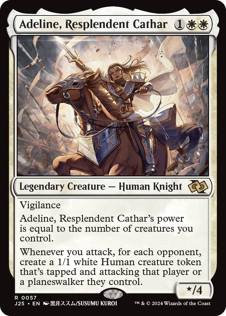 Adeline, Resplendent Cathar (Anime) (57) (J25)
