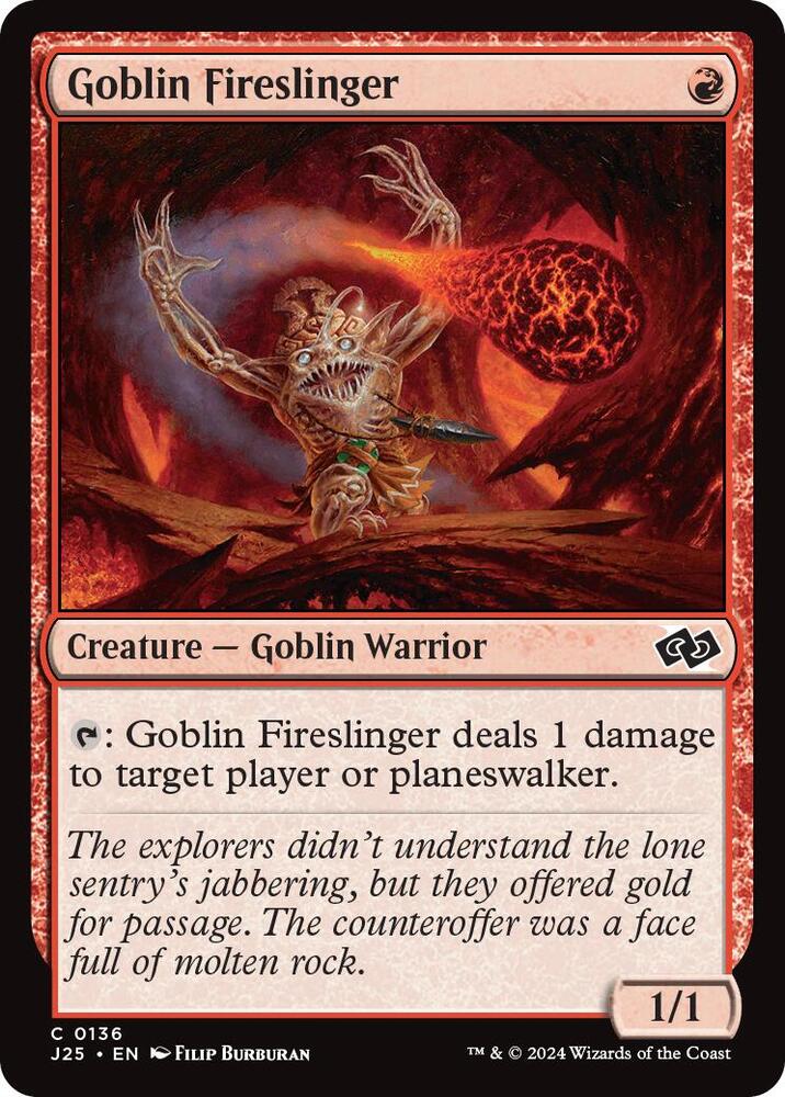 Goblin Fireslinger (136) (J25)