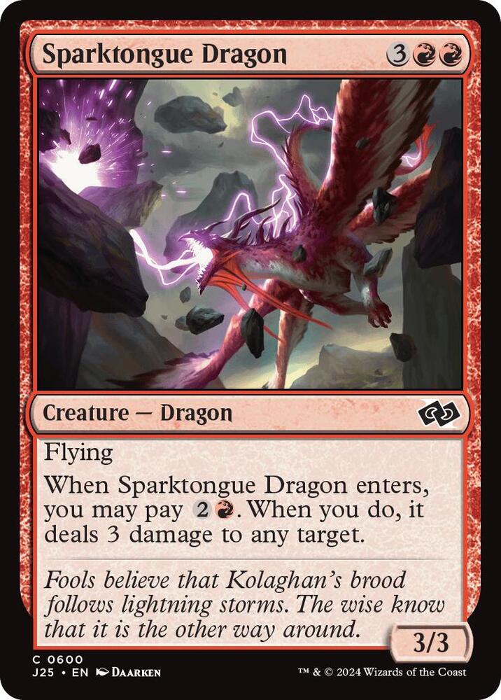 Sparktongue Dragon (600) (J25)