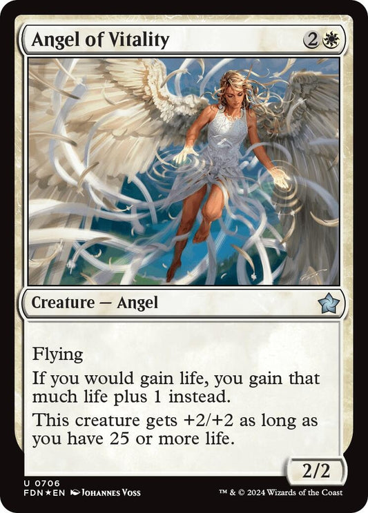 Image for Angel of Vitality (706) (FDN) - Magic: The Gathering