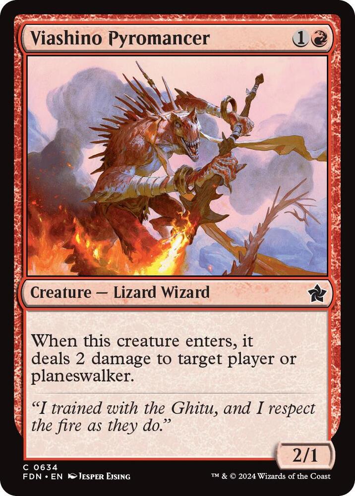 Viashino Pyromancer (634) (FDN)