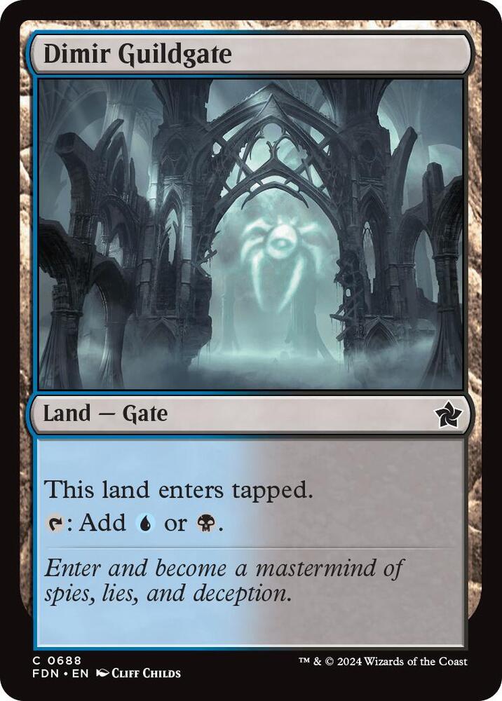 Dimir Guildgate (688) (FDN)