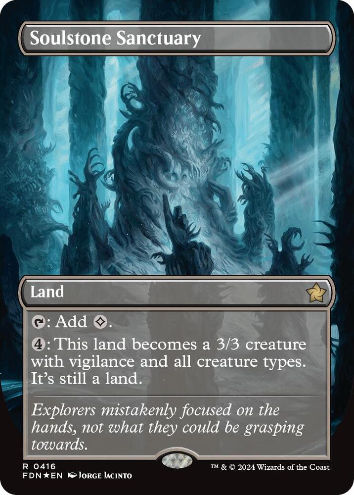Soulstone Sanctuary (Borderless) (Mana Foil) (416) (FDN)