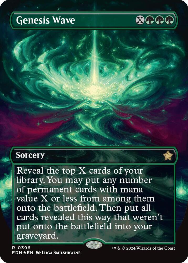 Genesis Wave (Borderless) (Mana Foil) (396) (FDN)