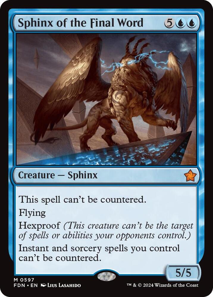 Sphinx of the Final Word (0597) (597) (FDN)
