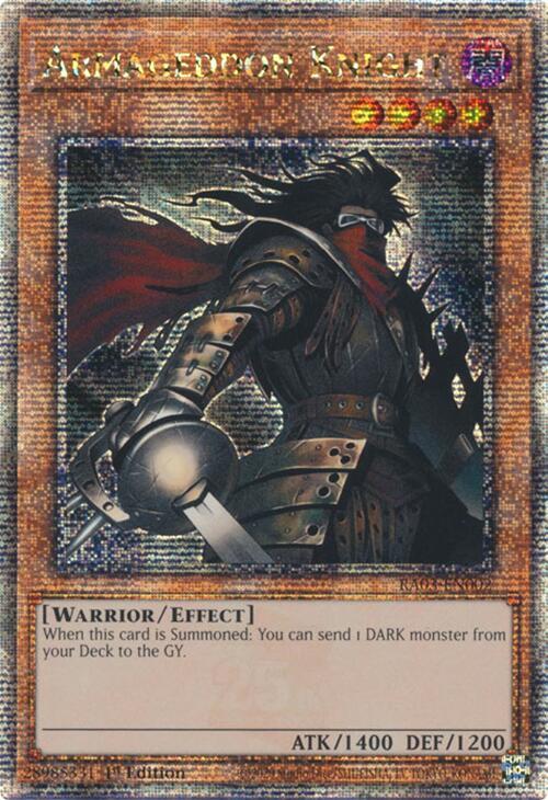 Armageddon Knight (Quarter Century Secret Rare) (RA03-EN002) (RA03)