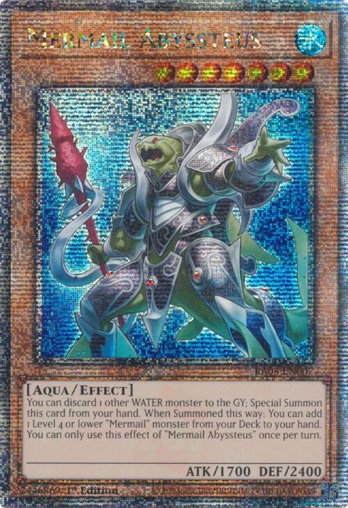Mermail Abyssteus (Quarter Century Secret Rare) (RA03-EN007) (RA03)