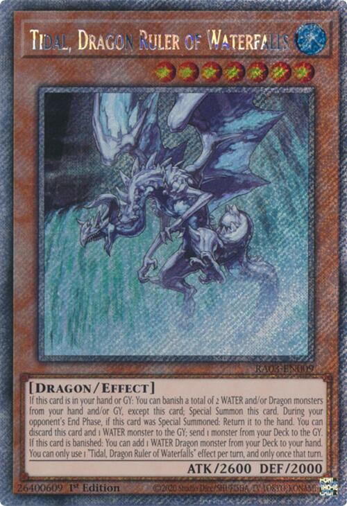 Tidal, Dragon Ruler of Waterfalls (Platinum Secret Rare) (RA03-EN009) (RA03)