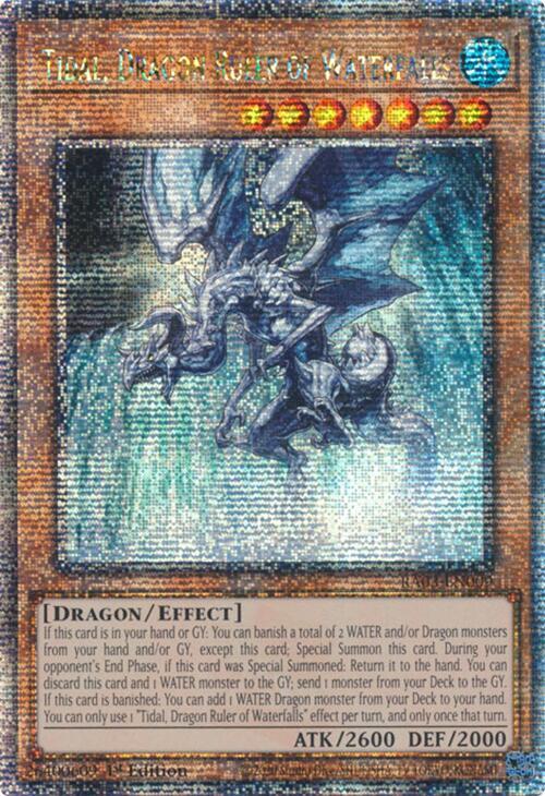 Tidal, Dragon Ruler of Waterfalls (Quarter Century Secret Rare) (RA03-EN009) (RA03)