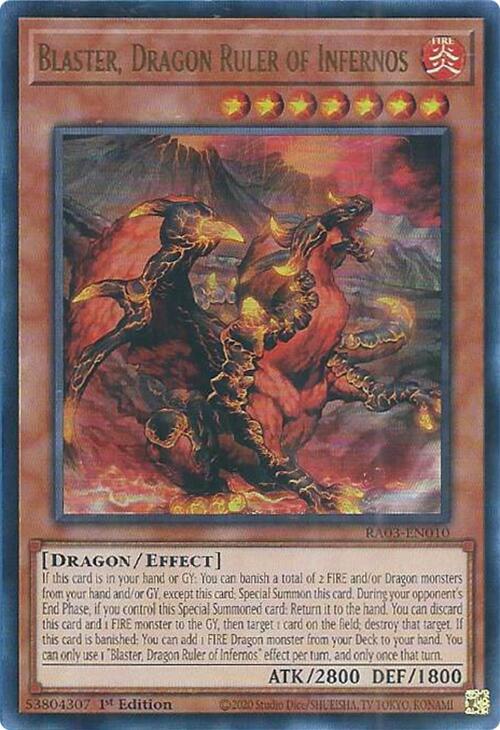 Blaster, Dragon Ruler of Infernos (UR) (RA03-EN010) (RA03)
