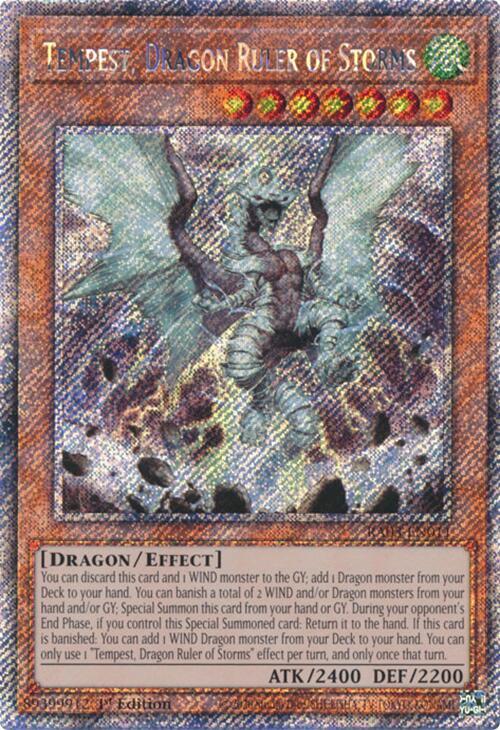 Tempest, Dragon Ruler of Storms (Platinum Secret Rare) (RA03-EN011) (RA03)