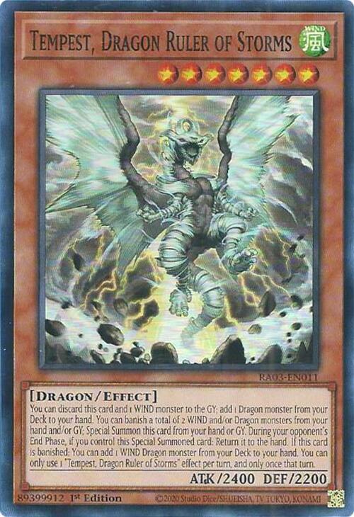 Tempest, Dragon Ruler of Storms (RA03-EN011) (RA03)