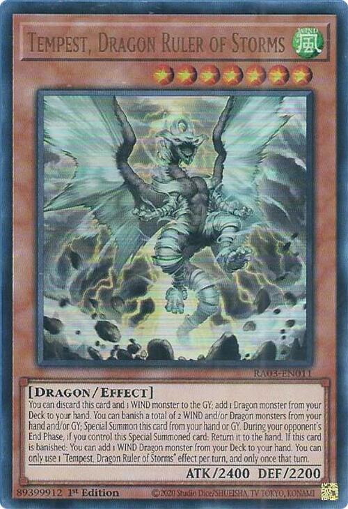 Tempest, Dragon Ruler of Storms (UR) (RA03-EN011) (RA03)