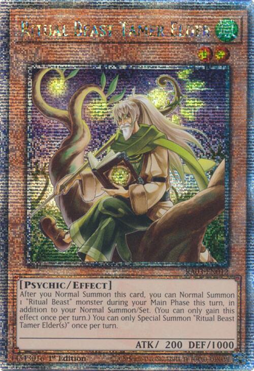 Ritual Beast Tamer Elder (Quarter Century Secret Rare) (RA03-EN012) (RA03)