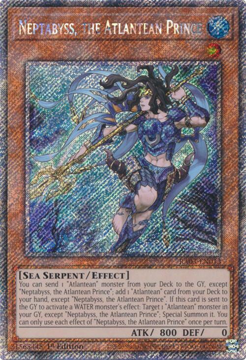 Neptabyss, the Atlantean Prince (Platinum Secret Rare) (RA03-EN013) (RA03)
