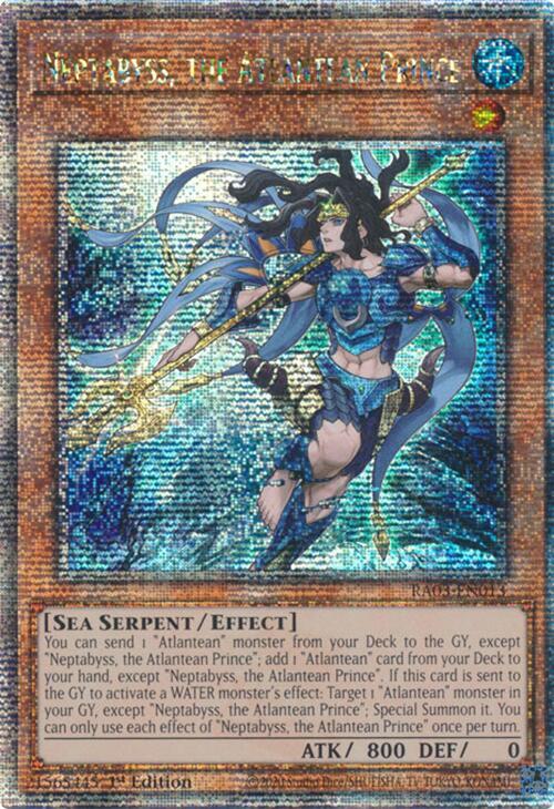 Neptabyss, the Atlantean Prince (Quarter Century Secret Rare) (RA03-EN013) (RA03)