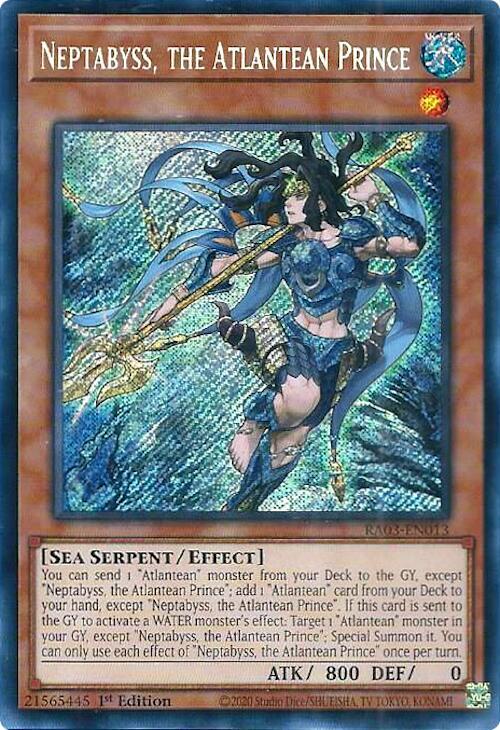 Neptabyss, the Atlantean Prince (Secret Rare) (RA03-EN013) (RA03)
