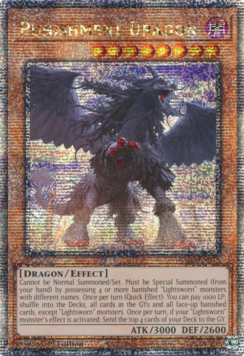Punishment Dragon (Quarter Century Secret Rare) (RA03-EN015) (RA03)