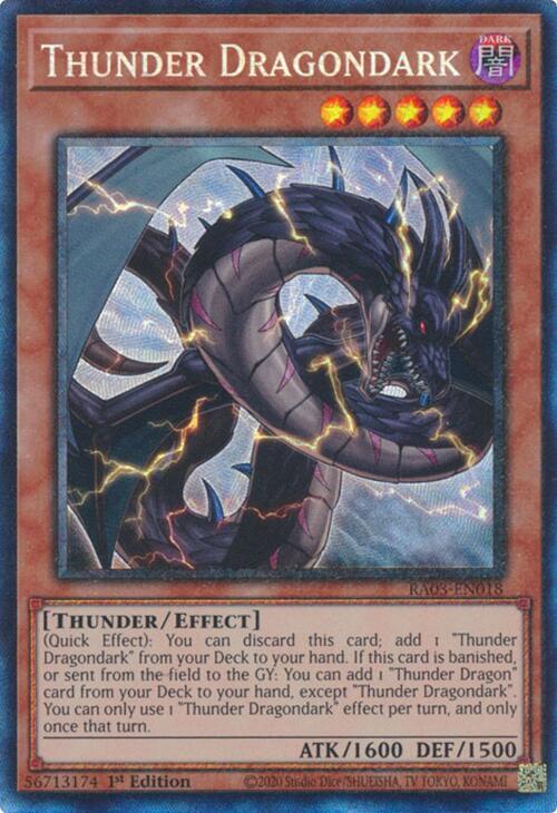 Thunder Dragondark (PCR) (RA03-EN018) (RA03)