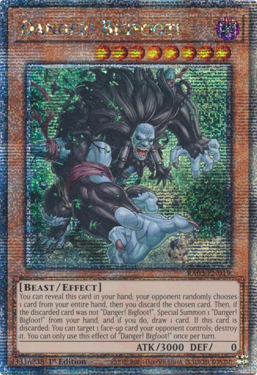 Danger! Bigfoot! (Quarter Century Secret Rare) (RA03-EN019) (RA03)