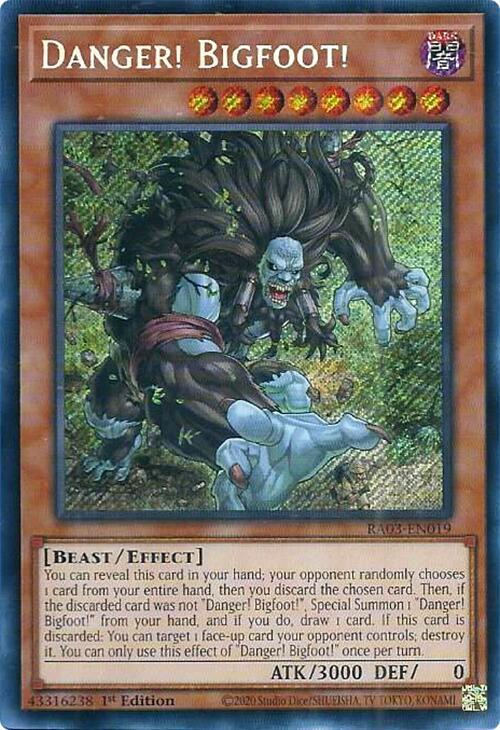 Danger! Bigfoot! (Secret Rare) (RA03-EN019) (RA03)