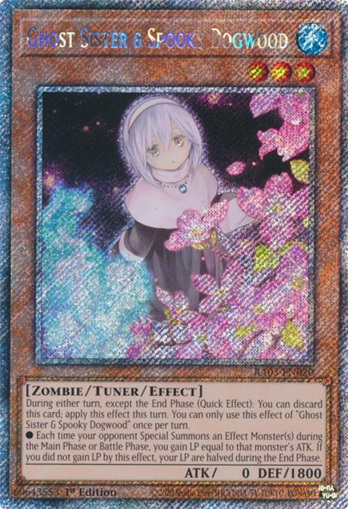 Ghost Sister & Spooky Dogwood (Alternate Art) (Platinum Secret Rare) (RA03-EN020) (RA03)