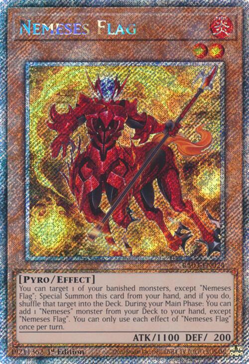 Nemeses Flag (Platinum Secret Rare) (RA03-EN024) (RA03)