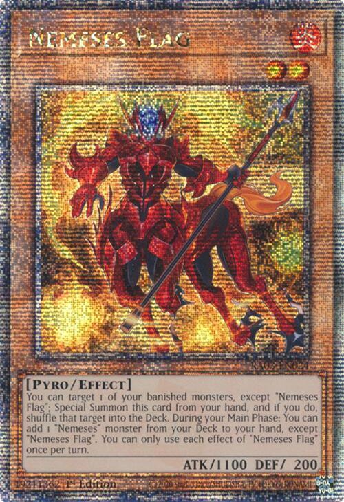 Nemeses Flag (Quarter Century Secret Rare) (RA03-EN024) (RA03)