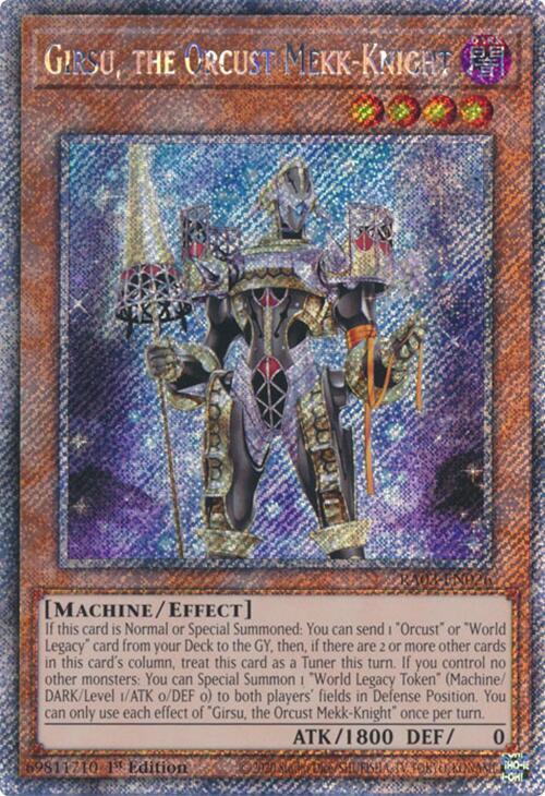 Girsu, the Orcust Mekk-Knight (Platinum Secret Rare) (RA03-EN026) (RA03)