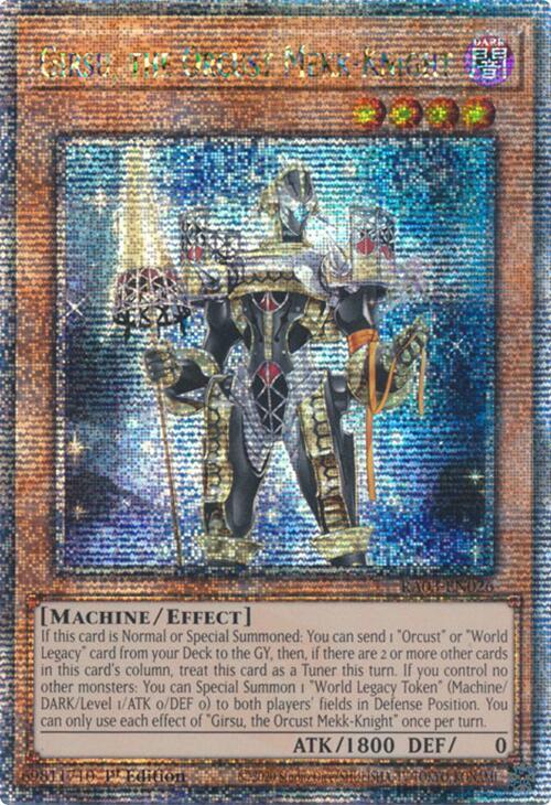 Girsu, the Orcust Mekk-Knight (Quarter Century Secret Rare) (RA03-EN026) (RA03)
