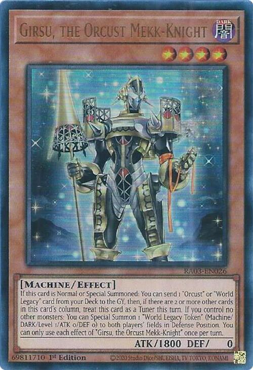 Girsu, the Orcust Mekk-Knight (UR) (RA03-EN026) (RA03)